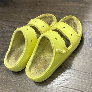 Croc Fuzzy Sandals
